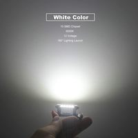 Ampoule LED Super Lumineuse Blanche 6000K 41MM 42MM pour Éclairage Intérieur de Voiture 211-2 569 578, Éclairage de Plaque d'Immatriculation, Puce 10SMD, Sans Erreur Canbus