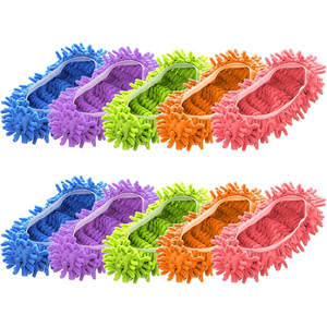 Wholesale Drawstring Microfiber Chenille Shoe Covers & <b>Cleaning</b> <b>Mop</b>-Durable Shoes Storage - Product Image 1