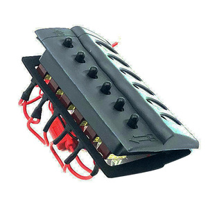 ISURE MARINE DC 12V Interrupteur à bascule LED Panneau de commande 6 interrupteurs Accessoires marins pour bateaux, yachts, kayaks, camping-cars - Product Image 1