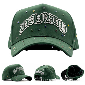 <span class=keywords><strong>Gorra</strong></span> de Béisbol de Lujo con Visera <span class=keywords><strong>Plana</strong></span> para Mujer, 5 Paneles, PVC, Bordado de Alta Calidad, Ajustable, Estilo Urbano, Marca Barbs - Product Image 4