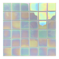 Carreaux de mosaïque en céramique émaillée polie de qualité professionnelle, carreaux de sol en porcelaine effet marbre pour piscine, carreaux carrés en verre de 4 mm