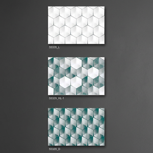 Diseño ondulado 300x450mm Azulejos de pared 3D con resistencia dura y cuerpo impermeable para un mejor rendimiento de Vistaar Ceramic - Product Image 4