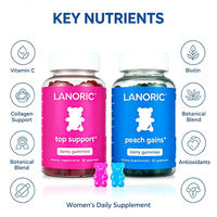 Gummies de Soutien à la Silhouette Féminine, Complément de Beauté, Gummies pour le Soin des Seins et des Hanches, Marque Privée OEM
