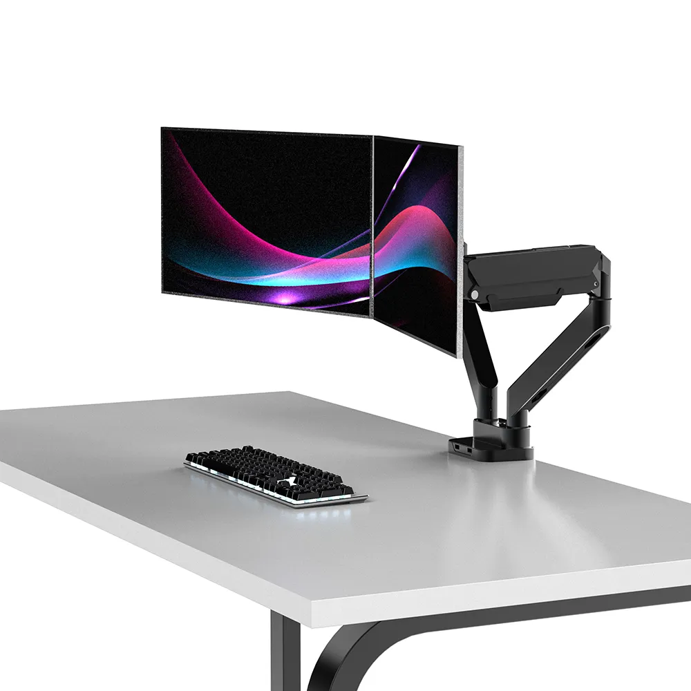 Charm ount Monitor Arm Gas feder 360 Drehbar Max Dual Monitor Stand Desktop Monitor halterung Für Dual Screen