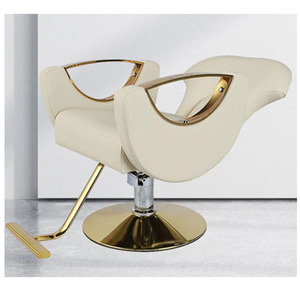 Cadeira de Maquiagem Reclinável 180 Graus de Luxo para Cabeleireiros, Cadeira de Salão de Beleza em Couro Ajustável em Altura para Barbearias, em Promoção - Product Image 5