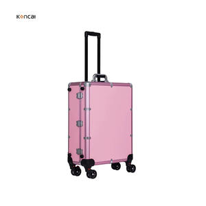 حقيبة مكياج احترافية عالية الجودة من KONCAI مع إضاءة ومرآة للفنانين والسفر - Product Image 4