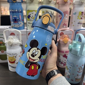 Gobelet isotherme personnalisable en acier inoxydable 316 pour enfants, motif dessin animé, grande capacité, pour garçons et filles, élèves du primaire, haut de gamme - Product Image 3