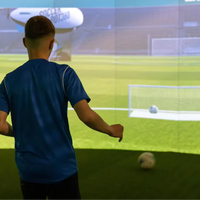 Simulateur de football interactif d'intérieur 800fps avec écran tactile laser mural pour la maison ou l'école