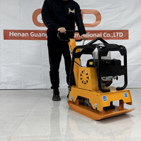 Compacteur à plaque vibrante électrique/essence/diesel GZD, couleur et logo personnalisés OEM pour le compactage du sol et de l'asphalte