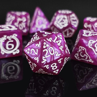 Dés de dragon Logo personnalisable Jeu de dés de dragon Perle polyédrique Acrylique DND RPG pour jeux Donjons & Dragons
