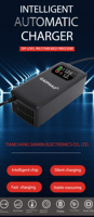 48V Li-ion Battery Charger 3A Electric Motorcycle Ebike Fast Charging AC/DC Ports OVP OTP 150W Industrial Fireproof Eco-Friendly
