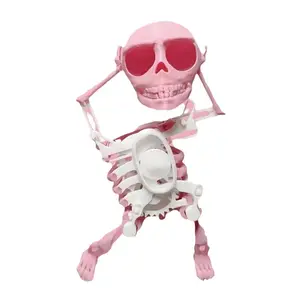 Декомпрессионная креативная игрушка для Хэллоуина, литая фигурка для танца с качающимся черепом, ручная вращающаяся игрушка с конфетами