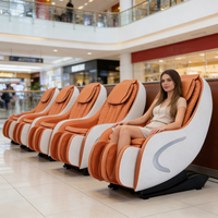 Fauteuil de massage commercial ergonomique à pression d'air intégrale et zéro gravité pour aéroports et centres commerciaux