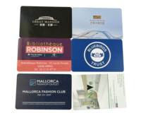 Kartu Bisnis PVC NFC kartu bisnis 13.56MHZ S501K S70 comfied Logo kustom pabrikan dicetak 125KHZ T5577 Salin kartu kontrol akses