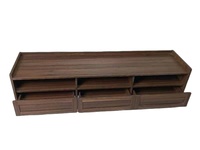Support TV moderne pour centre de divertissement TV avec 3 tiroirs et étagère Table console multimédia en bois meuble TV ferme salon