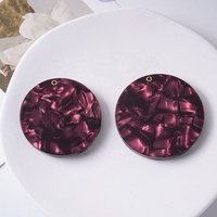 Miroirs de maquillage portables circulaires rotatifs en acétate, style campagne française, écologiques, personnalisés, pour anniversaire, vente en gros