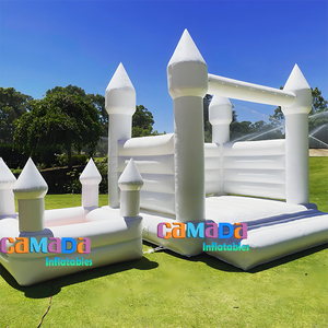 Maison rebondissante blanche de qualité commerciale Maison rebondissante de 13 pieds Maison rebondie blanche de 12 pieds pour tout-petits - Product Image 2