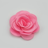 2026 Fleur de camélia faite main 8,5 cm à bords brûlés, accessoires de vêtements DIY pour la décoration de cheveux, maillots de bain, colliers et chaînes