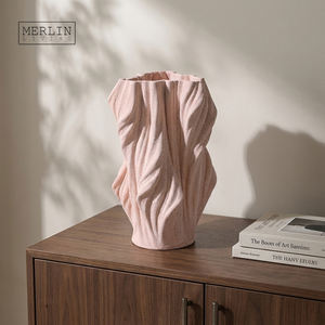 <span class=keywords><strong>Merlin</strong></span> Living : Grand Vase Imprimé 3D Forme Irrégulière, Décoration Nordique pour la Maison – Céramique de Chaozhou, Personnalisation en Gros OEM/ODM - Product Image 3