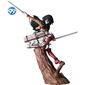 Attaque sur Titan <span class=keywords><strong>ArtFX</strong></span> Stump Base Mikasa & Levi Figure Anime Modèle Statue En Gros Collection Décoration De Bureau PVC Sculpture - Product Image 5