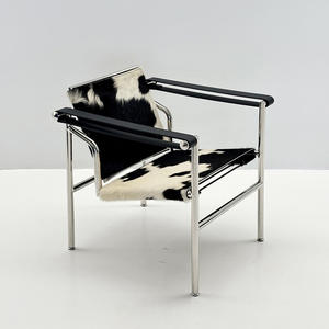 Fauteuil de détente moderne et luxueux, durable, avec accoudoirs en métal, pour la maison, la chambre, le balcon, le salon - Product Image 4