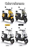 High-Power 800-Watt 72V/20Ah Rear Hub Motor Integrated Battery Racing Electric Motorcycle-High Speed Long Range