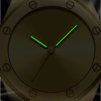 Montre à quartz pour homme, lunette octogonale, cadran minimaliste, bracelet intégré en acier inoxydable, montre-bracelet de sport décontractée et tendance