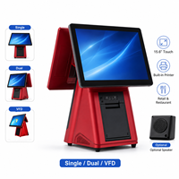 Máquina de Punto de Venta (TPV) de Escritorio de 15.6 Pulgadas con Pantalla Táctil Capacitiva, Impresora y Opciones de Color Personalizadas para Puntos de Venta en Tiendas