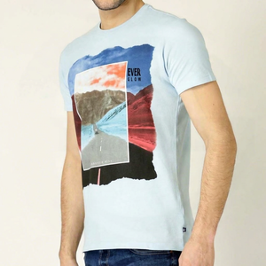 เสื้อยืดผู้ชายไซส์ใหญ่ ระบายอากาศได้ดี เป็นมิตรกับสิ่งแวดล้อม สไตล์ลำลอง พร้อมโลโก้สั่งทำด้านหน้า ดีไซน์เรียบง่าย แขนสั้น ขายส่ง - Product Image 1