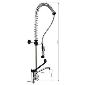 GGM Gastro Pulvérisateur de lave-vaisselle monotrou 3000 - avec mitigeur, robinet orientable et mitigeur monocommande - Product Image 2