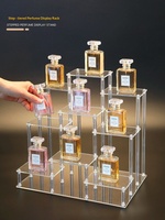 Support d'affichage en acrylique transparent à plusieurs niveaux pour figurines de collection, modèles de jouets, parfums et théières