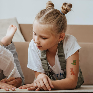 Tatouages temporaires de dinosaures pour fournitures de fête d'anniversaire pour enfants, faveurs de fête de dinosaures, décorations T-rex - Product Image 3