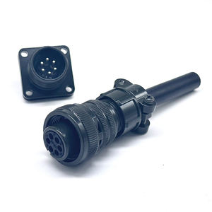 Amphenol 6 דרך כבל הר MIL Spec מחבר עגול תקע, קשר סיכה, מעטפת גודל 14S, בורג צימוד, MIL-DTL-5015 - Product Image 1