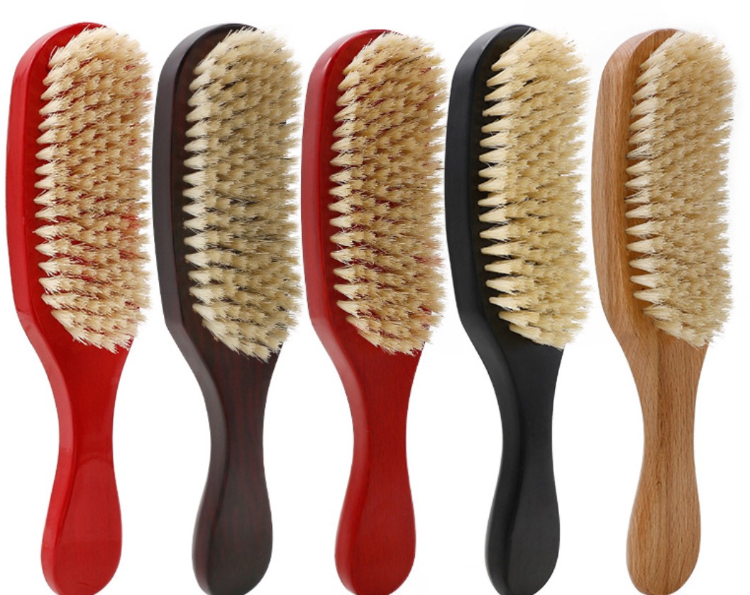 Щетка для волос и щетка для лица Beechwood для ухода за бородой-отшелушивающая натуральная щетина кабана щетка для мужского ухода за волосами