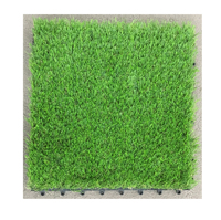 Gazon artificiel imbriqués, tapis écologique pour le jardin et l'intérieur, 300x300x22mm