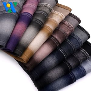 Tissu en denim épais de 13oz, tissu en denim coloré de style sergé légèrement extensible pour tissu de vêtement, fabricant de rouleaux de tissu en denim - Product Image 1