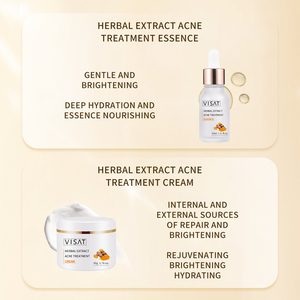 Ensemble de soins de la peau du visage au curcuma personnalisé de haute qualité Ensemble de soins de la peau à l'acide hyaluronique de marque privée OEM (Nouveau) - Product Image 4