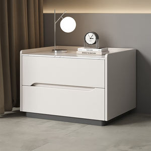 Mesita de Noche Moderna, Duradera y Ecológica de Alta Gama con Almacenamiento de Cuero para Dormitorio, Apartamento o Sala de Estar - Product Image 2