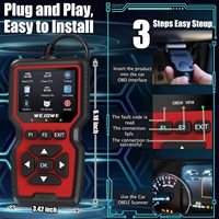 Escáner de Diagnóstico OBD2 V519 Actualizado, Lector de Códigos de Motor, Función de Reinicio, Modo 6/Modo 8 I/M, Conectividad Cableada