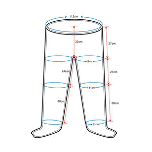 Pantalones de compresión de aire, dispositivo de drenaje linfático para la parte inferior del cuerpo, masaje de piernas neumático con logotipo personalizado de fábrica CE ISO - Product Image 4