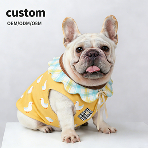 Ropa Personalizada para Mascotas con Cuello de Babero, Prenda de Algodón Suave para Perros y Gatos Pequeños y Medianos - Product Image 1