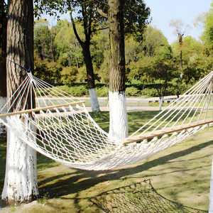Hoogwaardig katoenen dubbellaags hangmatnet voor thuis & wandelen, snijservice beschikbaar - Product Image 6