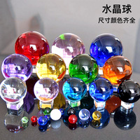 Vente au comptant 3mm à 200mm boules de noël verre K9 coloré solide Transparent marbre beauté boule de cristal grandes sphères de verre