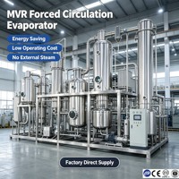 Évaporateur électrique à simple effet en acier inoxydable pour la concentration d'extraits végétaux SS304 CE ISO pour usage industriel