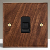 Precio de Fábrica Interruptor de Pared Antiguo Vintage de Madera Maciza, Tipo Toggle, Unipolar, Doble Tiro, 2 Interruptores, 13A, con USB, Estándar EU FR UK