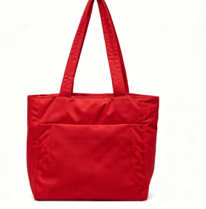 Solid Color Polyester <b>Handbag</b> 2026 New Trending Tote Bag for Female Students Large Capacity Single Shoulder Zipper - Product Image 1