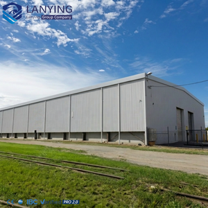 Estructura <span class=keywords><strong>de</strong></span> Acero Prefabricada <span class=keywords><strong>para</strong></span> Granjas Modernas, Almacenes y Talleres con Diseño Industrial <span class=keywords><strong>de</strong></span> Metal Galvanizado Resistente a la Corrosión - Product Image 4