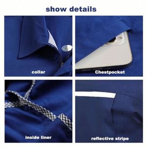 Diseño de Uniformes de Trabajo Personalizados al por Mayor con Logotipo, Ropa de Protección Mecánica Multiusos, Chaqueta y Pantalones de Trabajo - Product Image 2