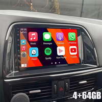 Reproductor de DVD para Auto con Pantalla IPS Android de 9 Pulgadas, Navegación GPS, Bluetooth, Android Auto Inalámbrico y Carplay para MAZDA CX-5 2013-2016