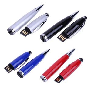 ปากกาลูกลื่นพร้อมแฟลชไดรฟ์ USB แบบโปรโมชั่น หลายฟังก์ชั่น พิมพ์โลโก้ได้ ขนาดหัวเขียน 1.0 มม. สีสันปรับแต่งได้ หมึกสีดำ - Product Image 3